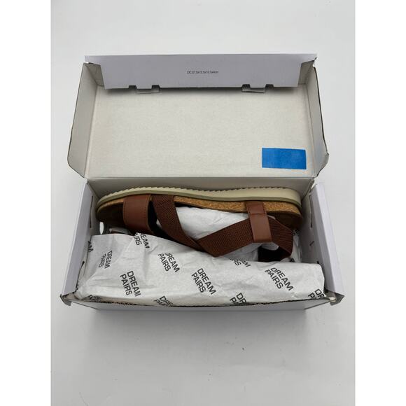 Dream Pairs Brown Strappy Sandals – Women’s - Picture 2 of 5